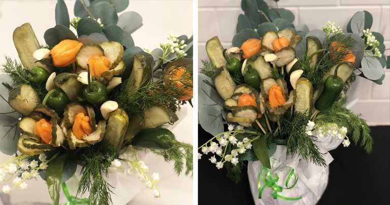 How To Make A Pickle Bouquet For Valentine’s Day