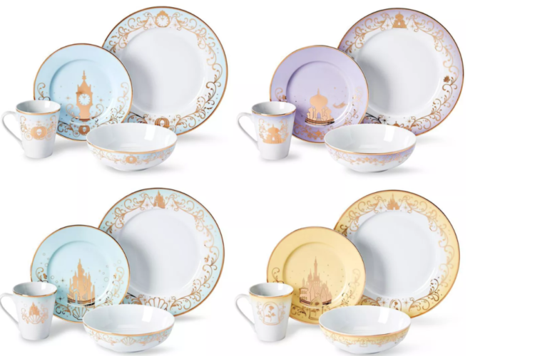 Target Is Selling A 16-Piece Disney Princess Ceramic Dinnerware Set