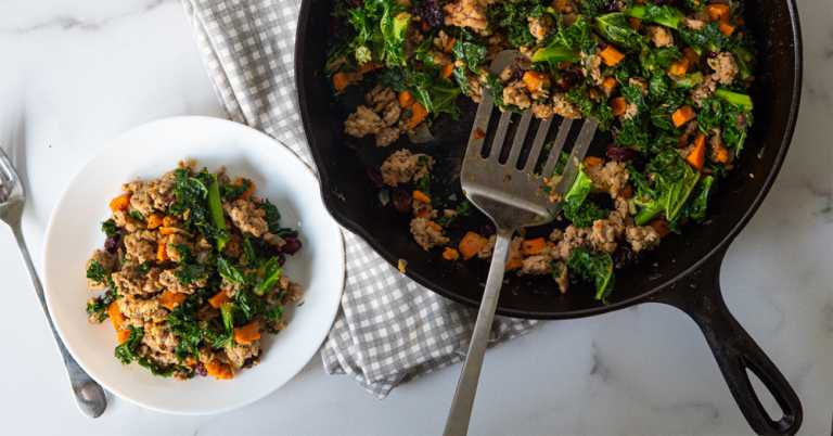 Ground Turkey Sweet Potato Skillet