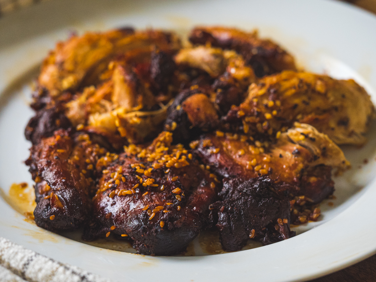 Slow Cooker Sticky Garlic Chicken