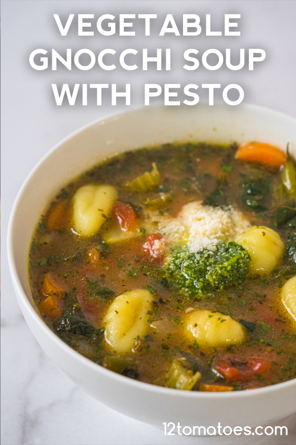 Vegetable Gnocchi Soup With Pesto-image