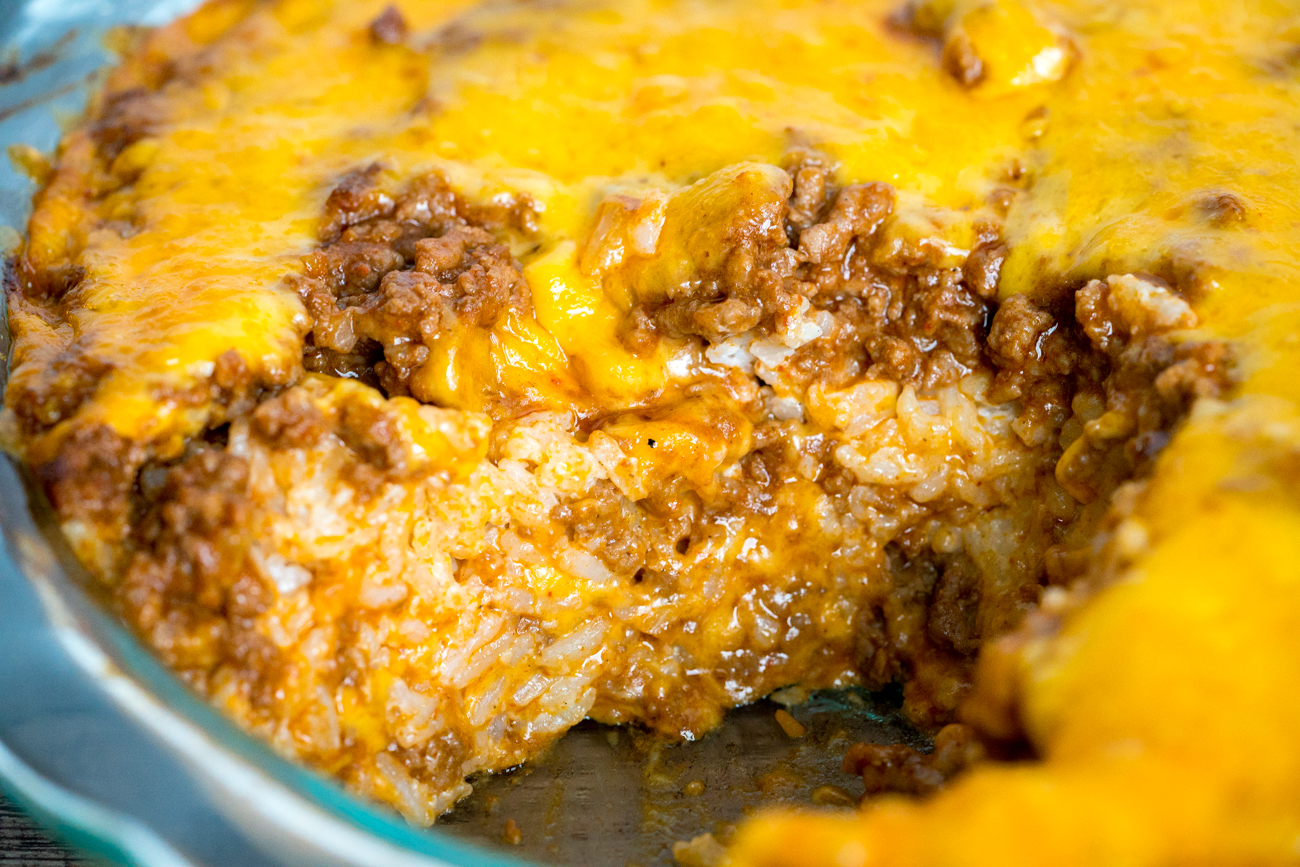 Taco Sour Cream Rice Bake