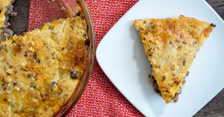 Impossible Cheeseburger Pie