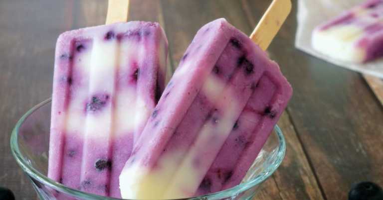 Cabernet Blueberry Cream Cheese Pops