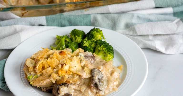 Broccoli and Blue Cheese Au Gratin Potatoes