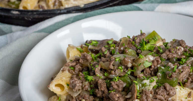 Philly Cheesesteak Pasta