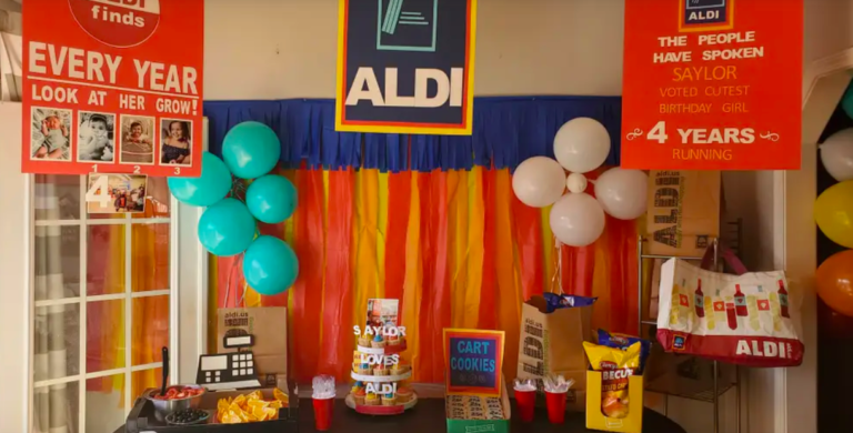 Mom Throws Her 4-Year-Old Daughter An Aldi-Themed Birthday Party