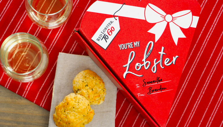 Red Lobster Is Selling Heart-Shaped Boxes Filled With Cheddar Bay Biscuits For Valentine’s Day