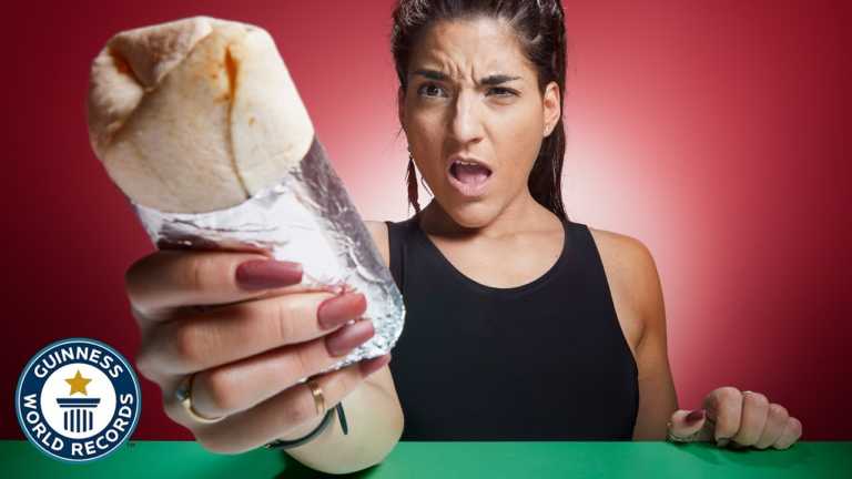 Woman Breaks The World Speed Record By Eating A Burrito In Under 40 Seconds