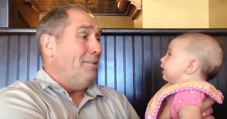 Grandpa And Baby Come Up With Adorable “Scheme”