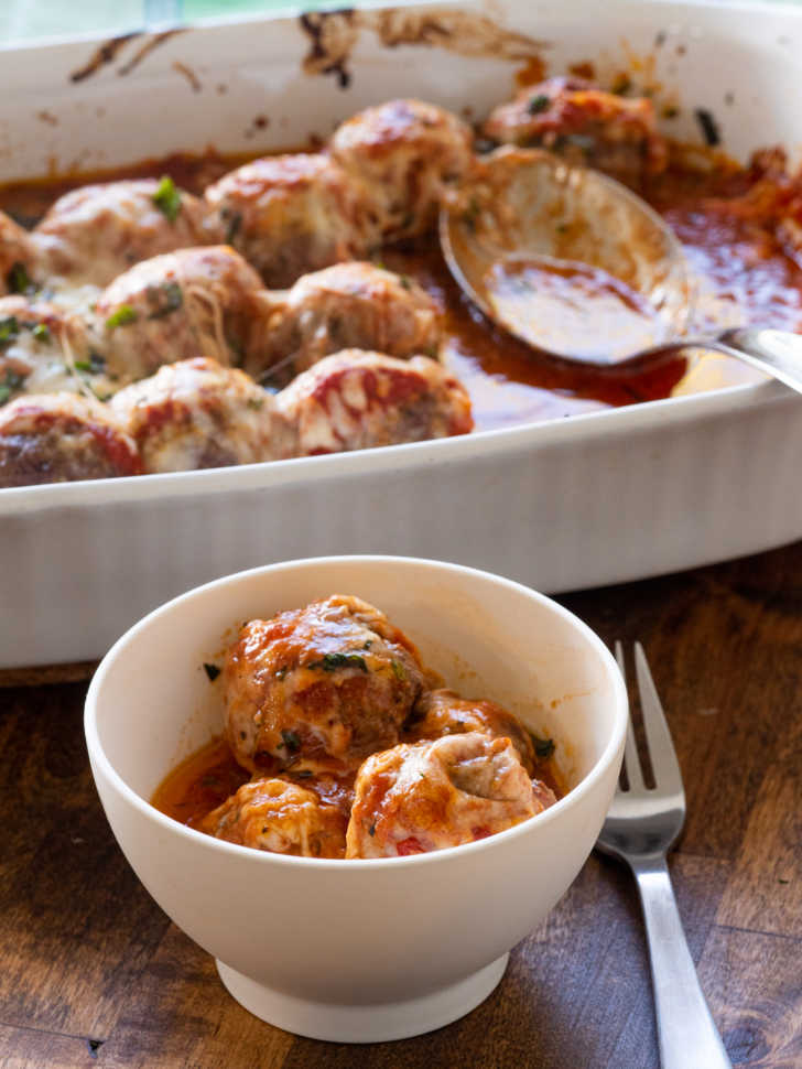 Easy Cheesy Meatball Bake 12 Tomatoes