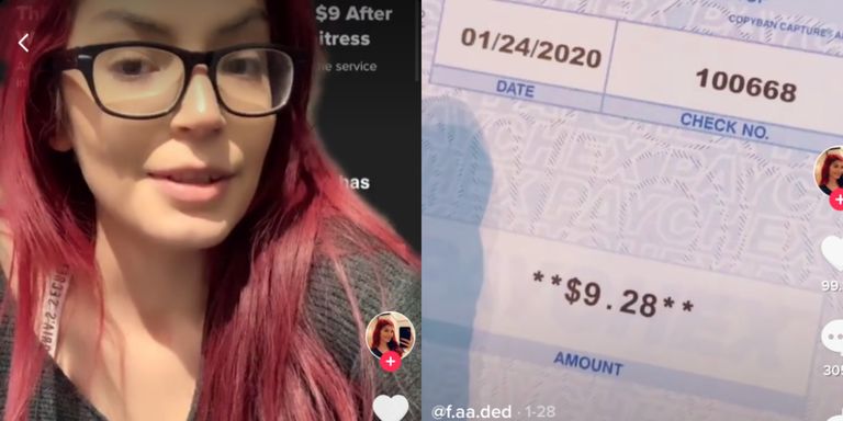 Bartender Posts Video Of Her Paycheck To Shed A Light On The Importance Of Tipping