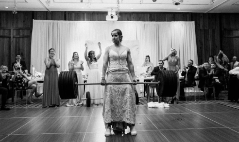 Bride And Groom Had A Deadlift Contest At Their CrossFit-Inspired Wedding