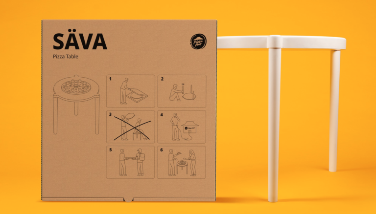 Ikea And Pizza Hut Are Turning Those Tiny Pizza Box ‘Tables’ Into Real Furniture