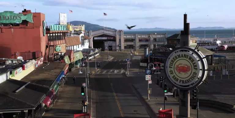 Drone Footage Shows San Francisco’s Dining Districts Without People