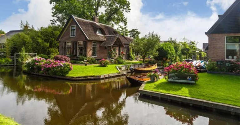 Dutch Village Without Roads Is The Perfect Setting For A Fairy Tale.