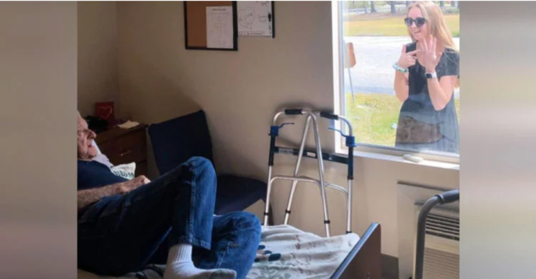 Quarantined Grandpa Has Touching Reaction To Granddaughter’s Engagement Surprise.