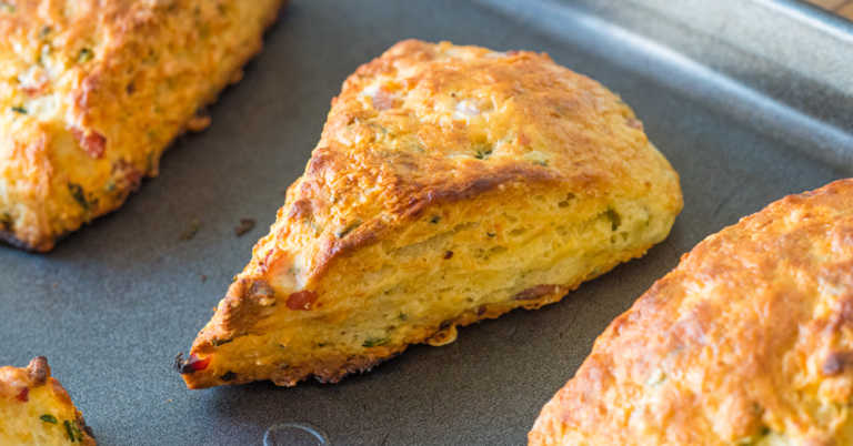 Ham & Swiss Savory Scones