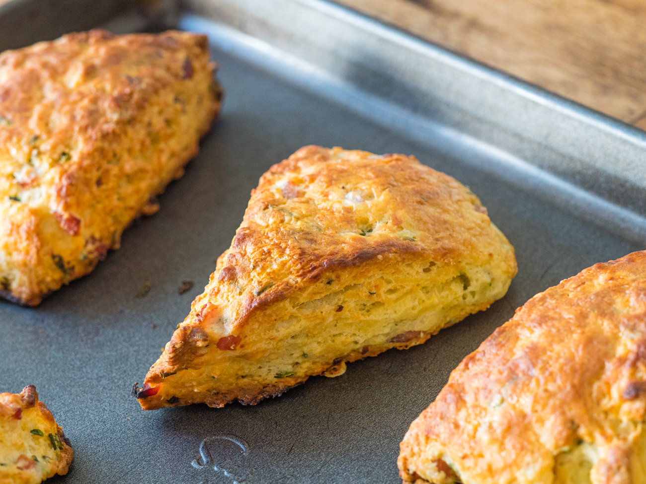 Savory Ham and Cheese Scones - Forks and Folly