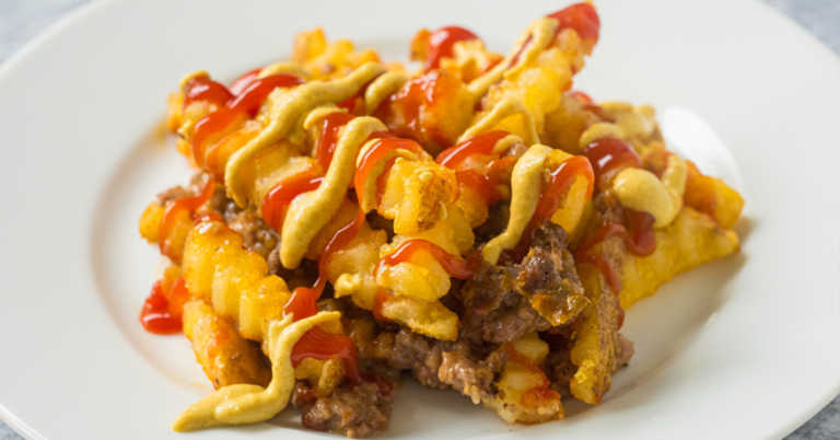 Cheeseburger And Fries Casserole