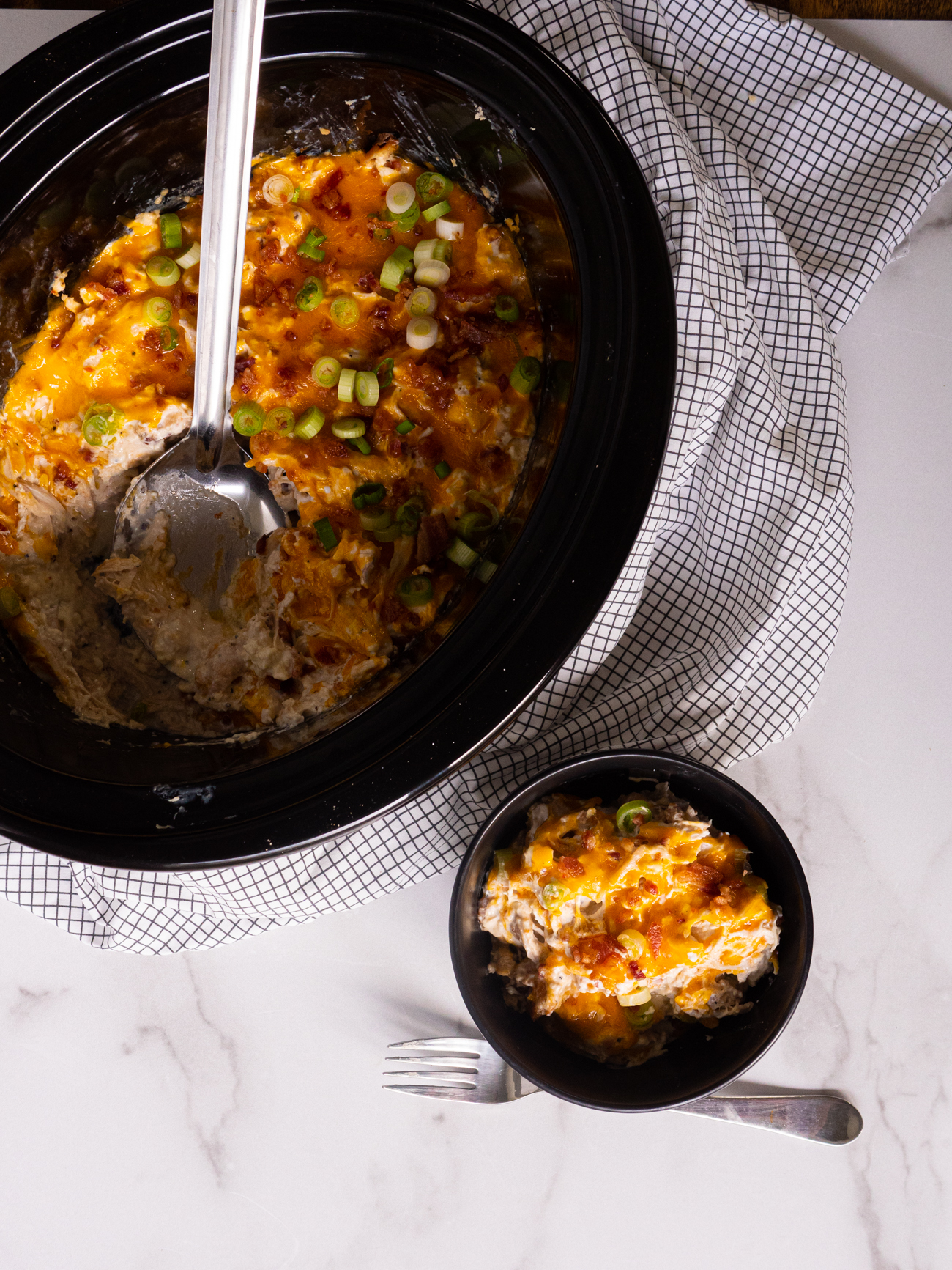 Slow Cooker Cream Cheese Chicken with Bacon and Ranch