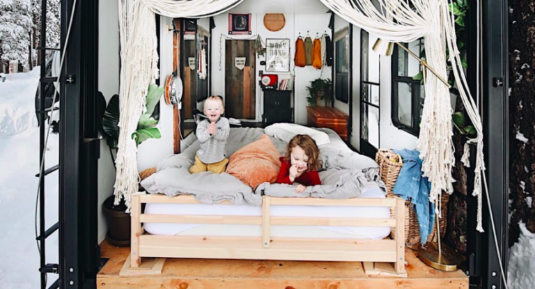 Family Of Five Travels The USA In A 300-Square-Foot Tiny House On Wheels