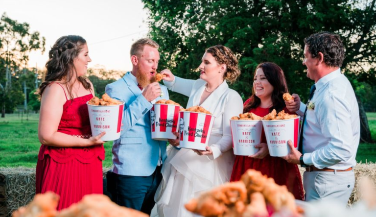 This Couple Had An Elaborate KFC-Themed Wedding