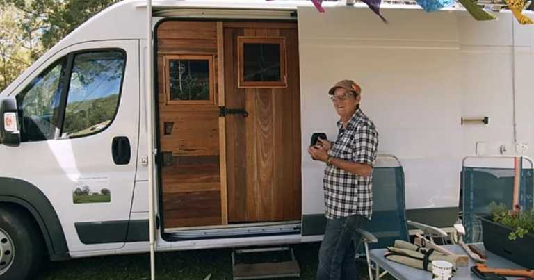 64-Year-Old Spends Life On The Road – Gives A Tour Of Her Tiny House Van