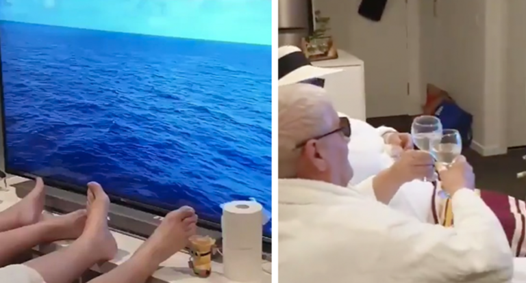 This Couple’s Cruise Was Canceled So They Recreated The Experience At Home