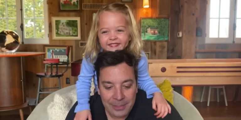Jimmy Fallon Does “The Tonight Show” At Home And His Kids Steal The Show