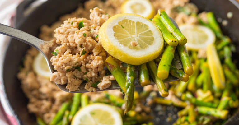 Garlic Butter Ground Turkey Skillet
