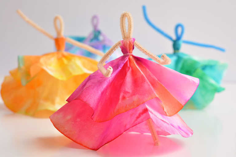 How To Make Tiny Dancers Out Of Coffee Filters