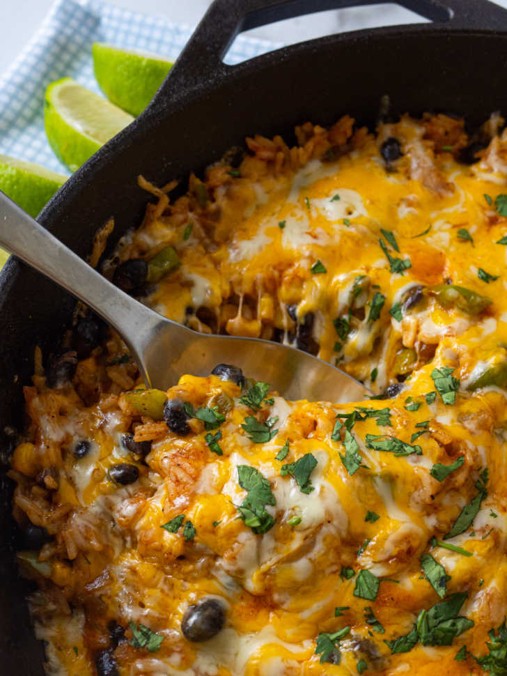 Cheesy Enchilada Rice Skillet | 12 Tomatoes