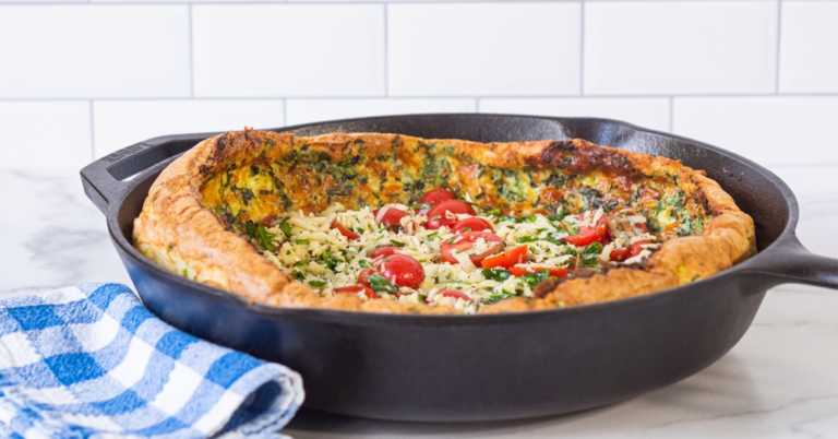 Caprese Salad Savory Dutch Baby