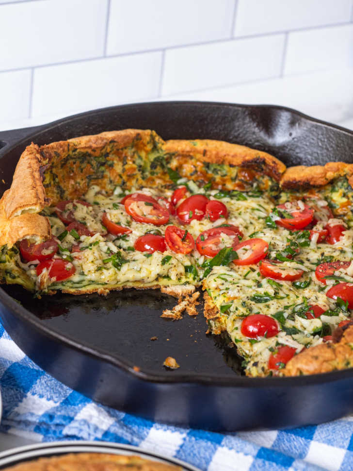 Caprese Salad Savory Dutch Baby