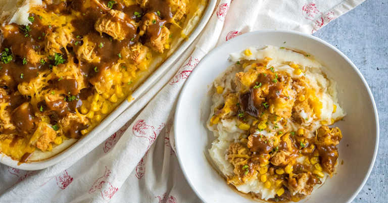 Crispy Chicken and Mashed Potato Casserole