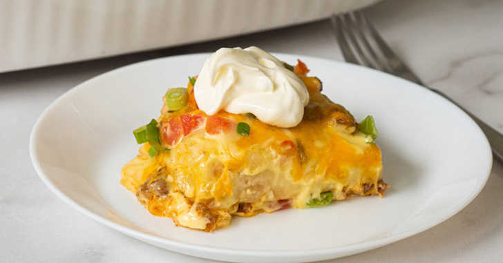 Cheesy Taco Lasagna | 12 Tomatoes