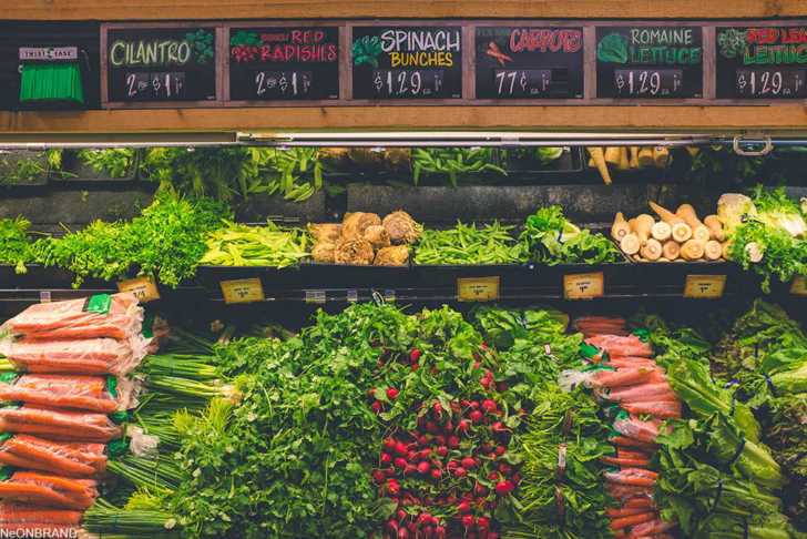 produce section of the grocery store