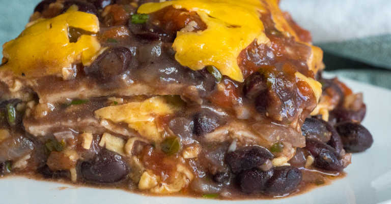 Southwestern Black Bean Casserole