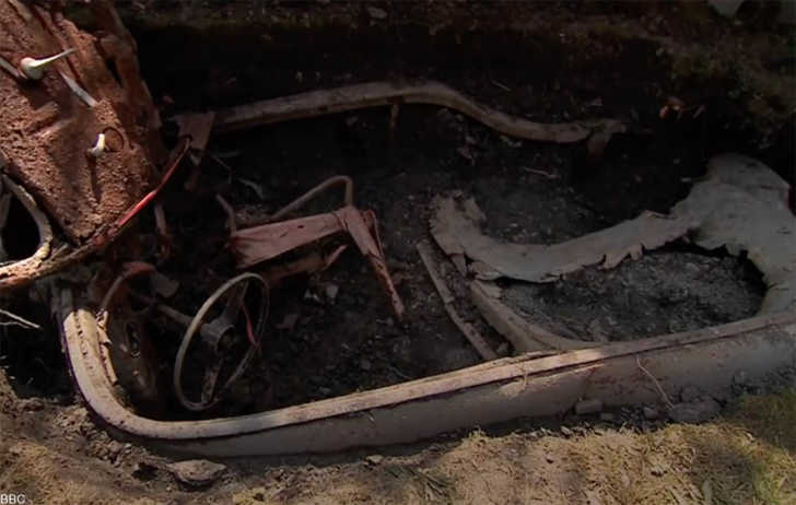 Man Finds Classic Car Buried in His Garden During Lockdown