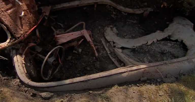 Man Finds Classic Car Buried in His Garden During Lockdown