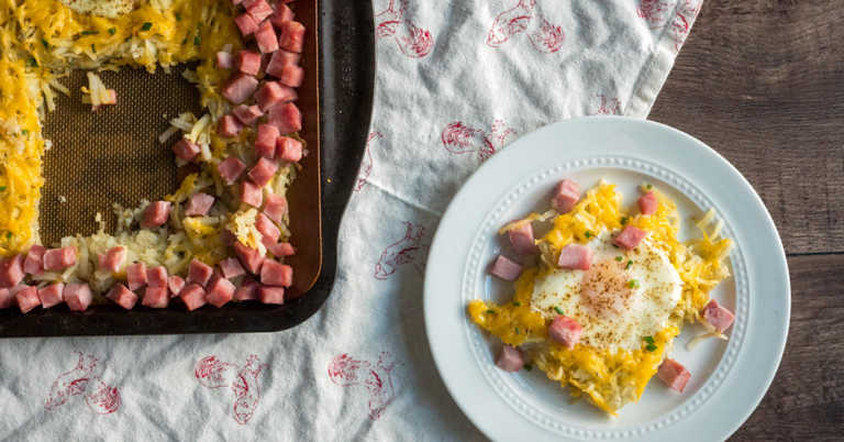Sheet Pan Hashbrown Breakfast Bake