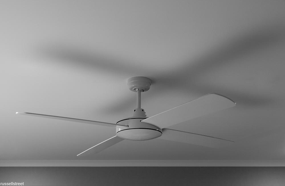 white ceiling fan