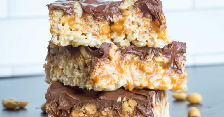 Snickers Rice Crispy Treats