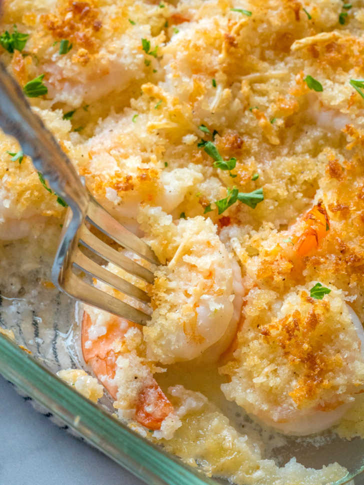 baked shrimp with bread crumbs