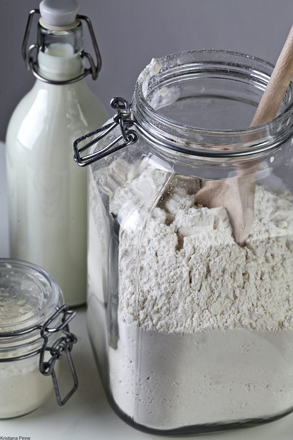 flour and baking ingredients