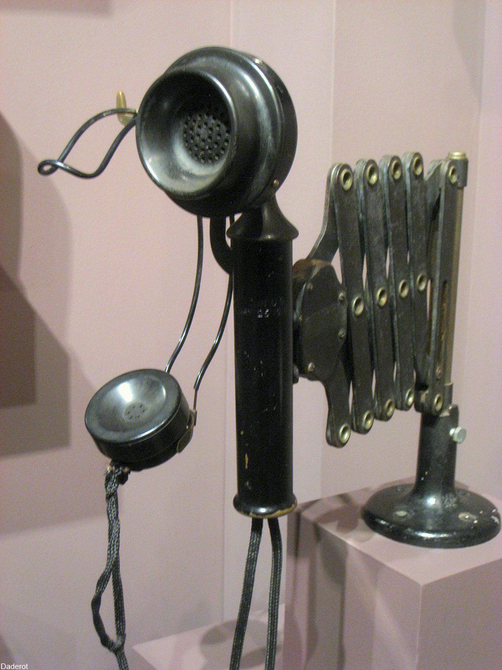 extendable candlestick style telephone