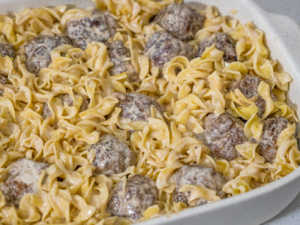 Swedish Meatball Noodle Bake | 12 Tomatoes