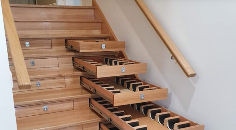 Builder Transforms His Staircase Into A Wine Cellar