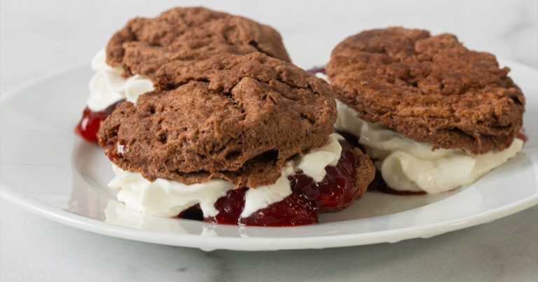 Fluffy Chocolate Biscuits